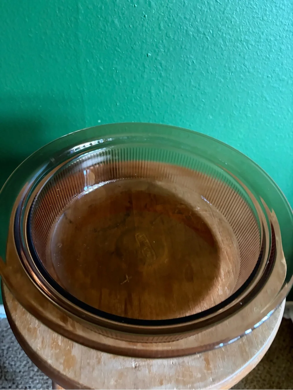 Vintage Corning Visions Amber glass Casserole Dish 2.5 quart